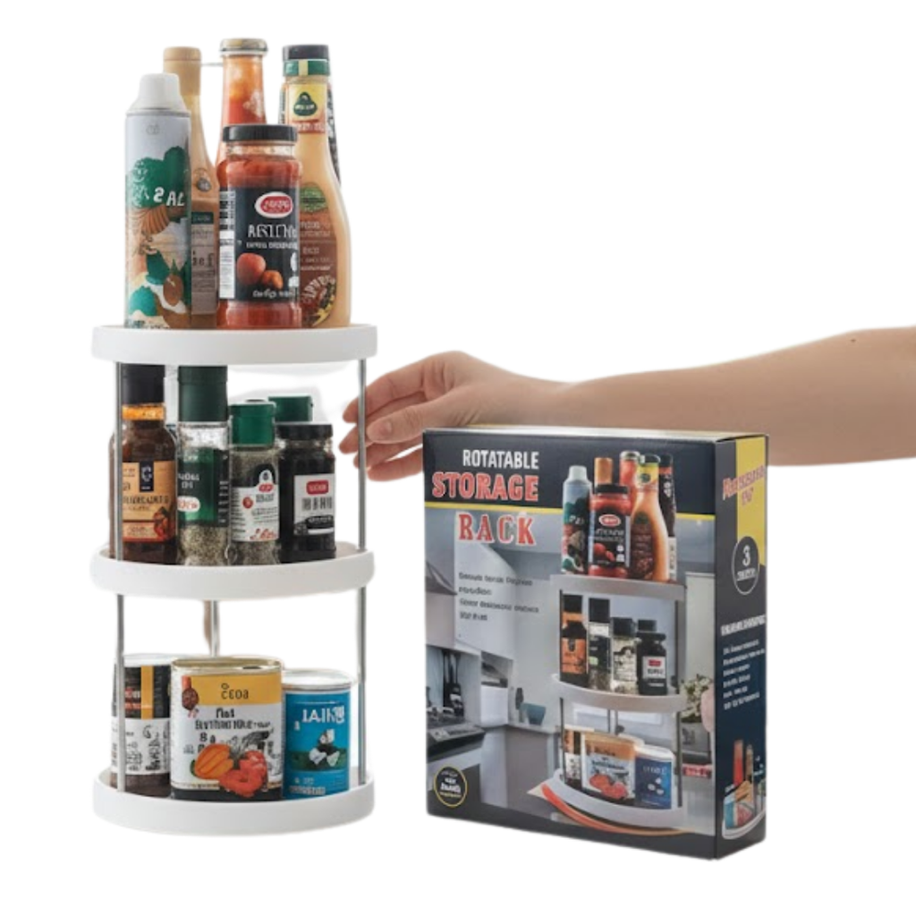 Organizador Giratorio 360° para Cocina — Especiero y Alacena