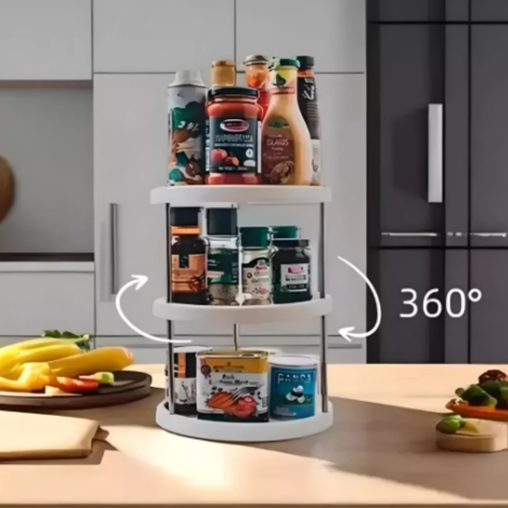 Organizador Giratorio 360° para Cocina — Especiero y Alacena
