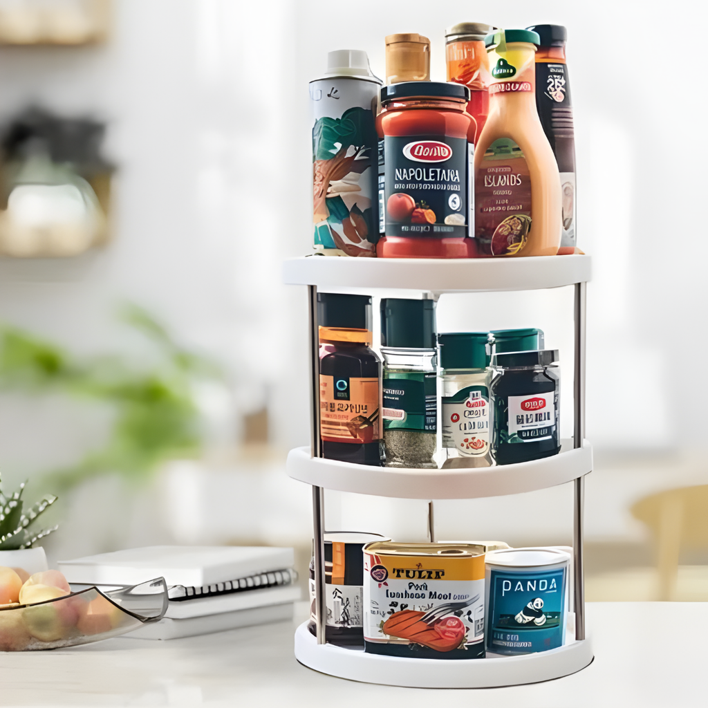 Organizador Giratorio 360° para Cocina — Especiero y Alacena