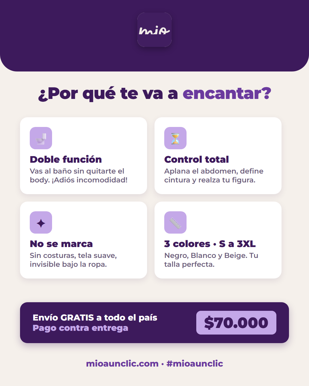 Beneficios body faja doble funcion mioaunclic