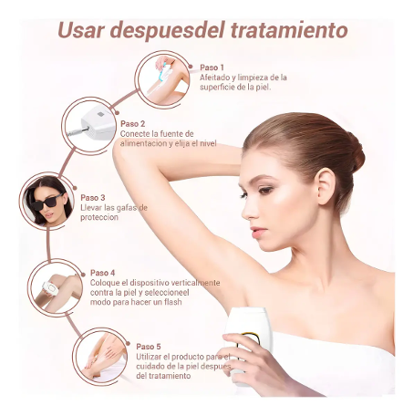 Depiladora IPL cuidado después del tratamiento